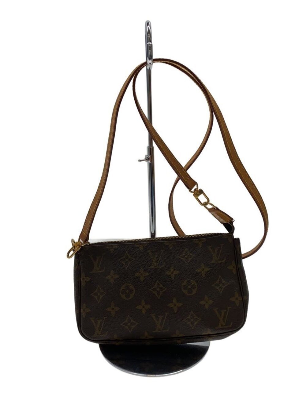 LOUIS VUITTON Pochette Accessoires Monogram Canvas Brown